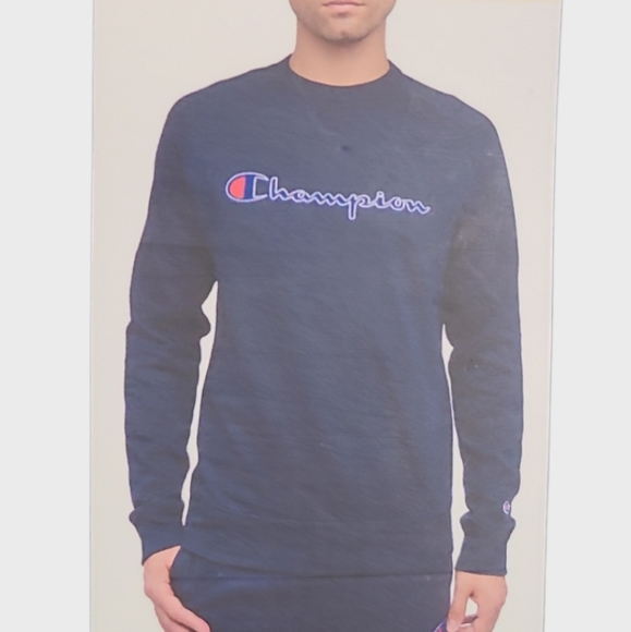 New Champion Men's Sweatshirt Crew Neck Sweat Shirt - Picture 2 of 3
